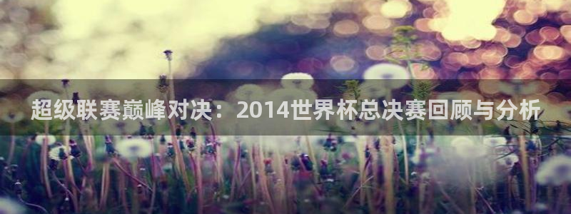 世界杯预选赛排名：超级联赛巅峰对决：2014世界杯总决赛回顾与分析