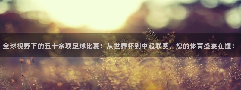 2026世界杯赛程时间表最新：全球视野下的五十余项足球比赛：从世界杯到中超联赛，您的体育盛宴在握！